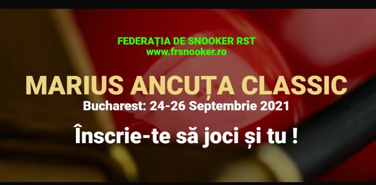 Cel mai important concurs de snooker din România!